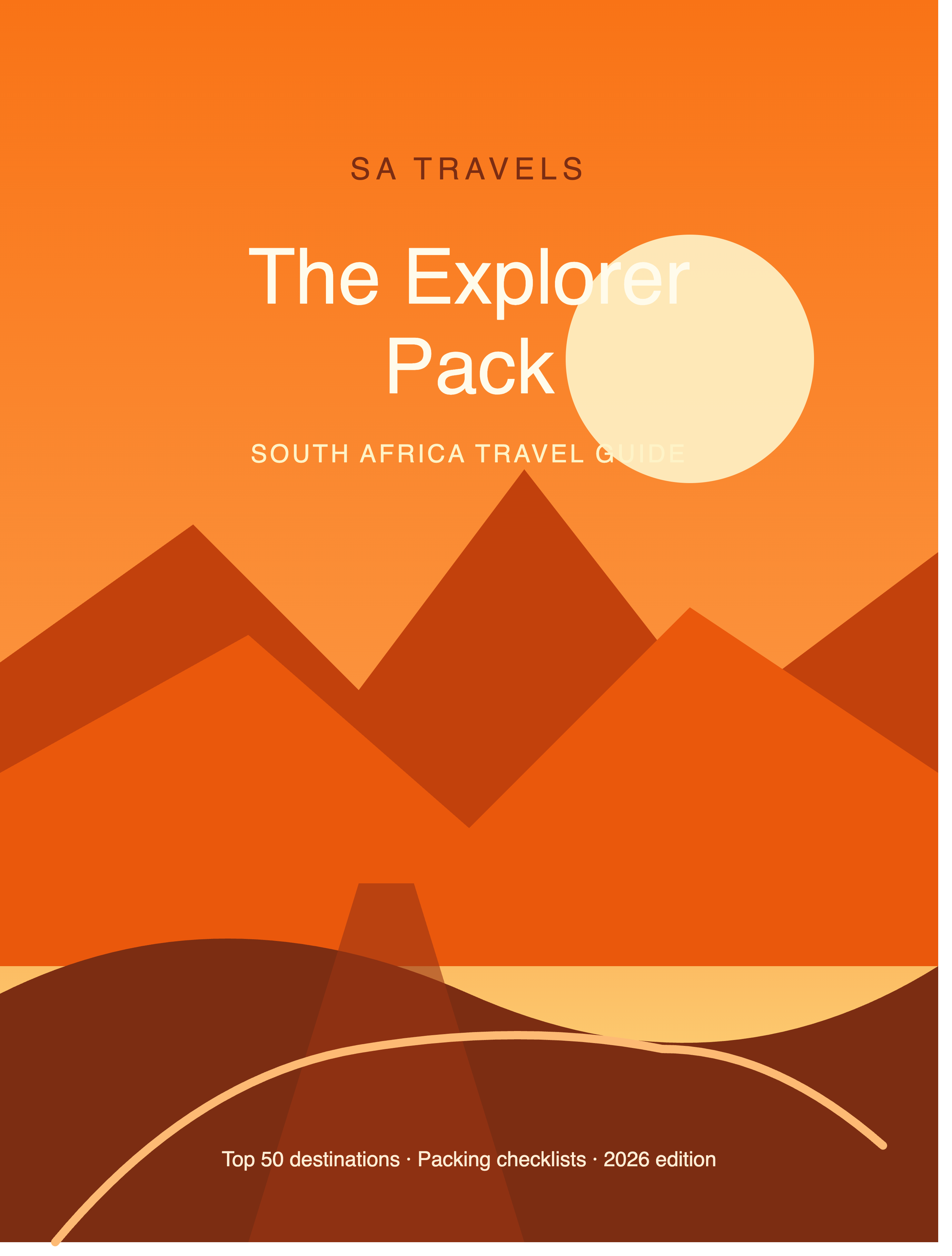 The Explorer Pack South Africa travel guidebook cover